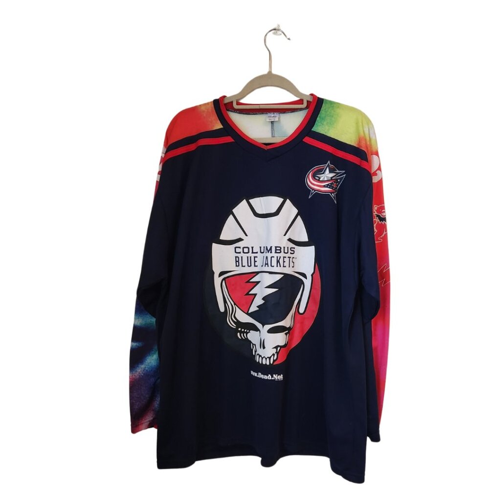 Blue Jackets Grateful Dead Jersey – XL